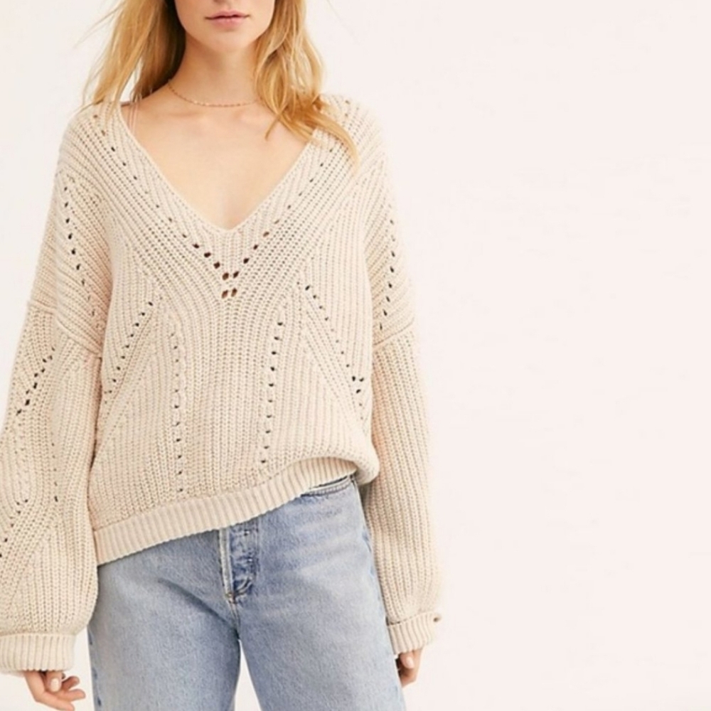 Free People Slouchy Pull Over Sweater Size Small